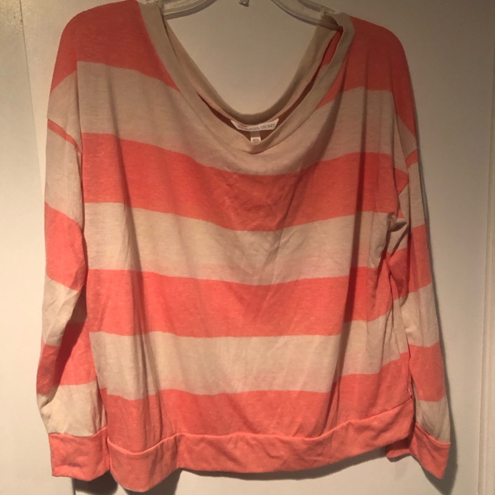 VS Striped Boat Neck Tee